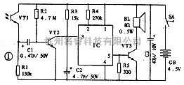 开关电路中的光控式语音警示电路  第1张