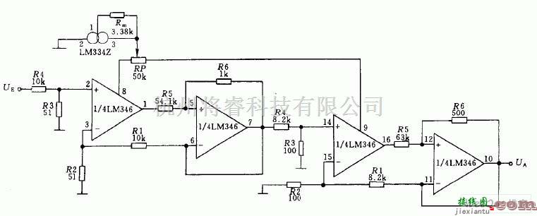 滤波器中的电容的四阶低通滤波器电路图  第1张