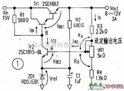 稳压电源中的串联调整稳压电源电路图  第3张