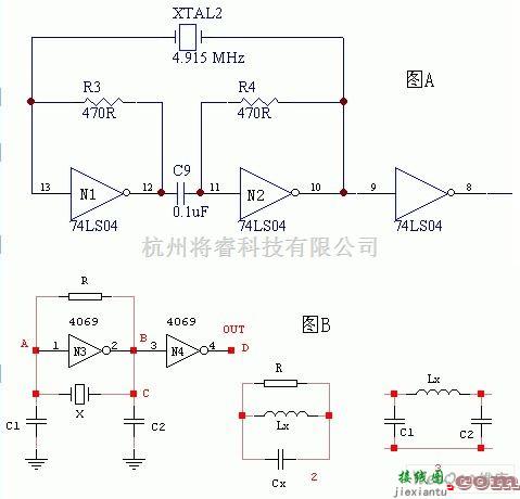 振荡电路中的门电路组成的振荡器电路图  第1张