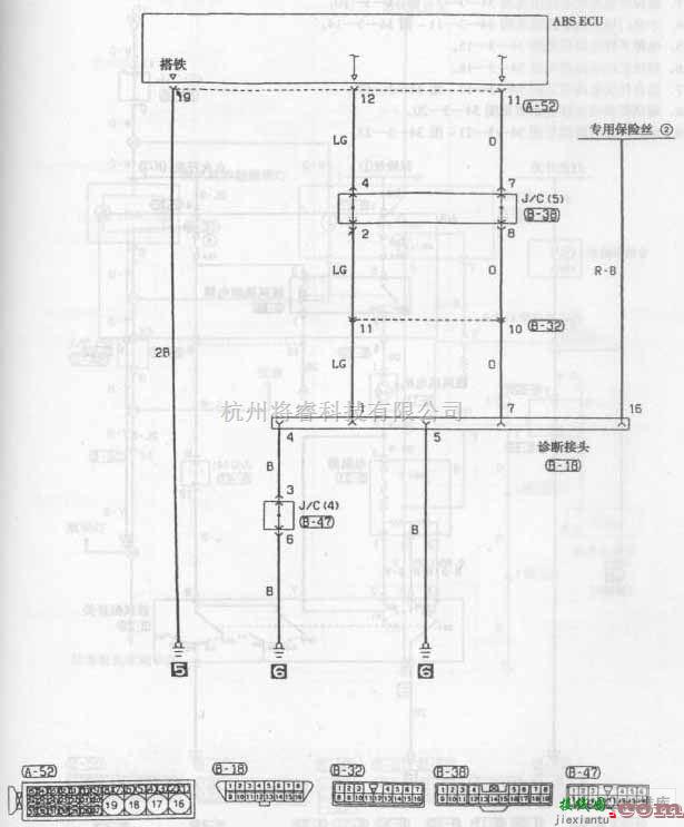 东南中的东南菱帅轿车ABS电路图三  第1张