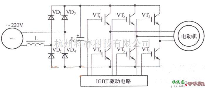 控制电路中的变频器的控制驱动主电路图  第1张