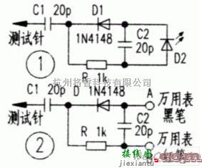 遥控电路（综合)中的低成本无线发射功率测试笔电路图  第1张