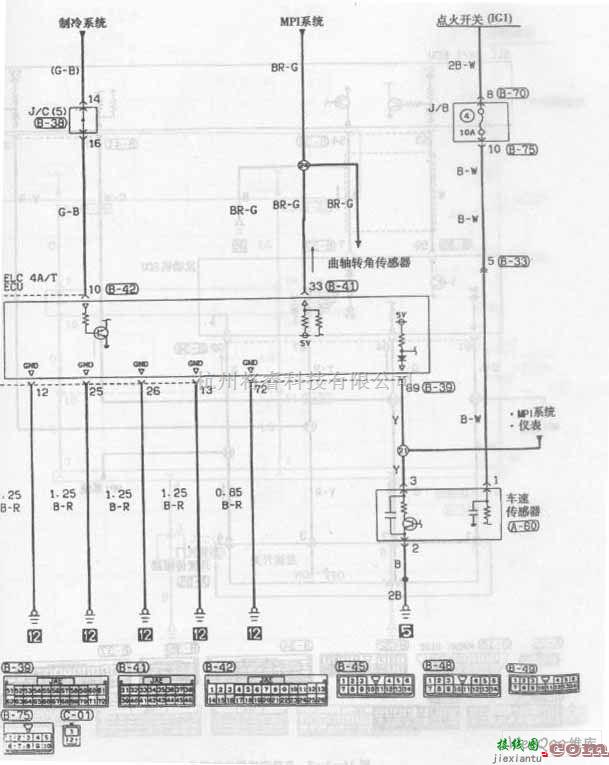 东南中的东南菱帅轿车自动变速器电路图六  第1张