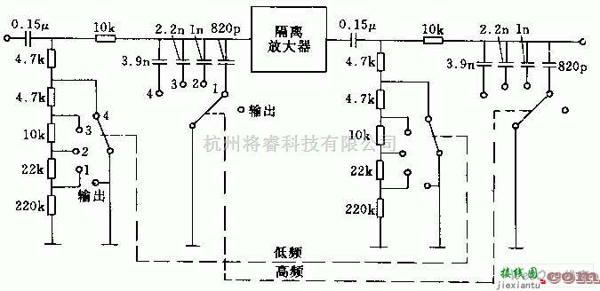 滤波器中的低频高频滤波器电路图  第1张