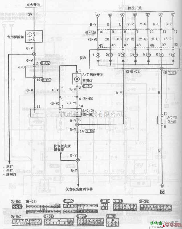 东南中的东南菱帅轿车自动变速器电路图五  第1张