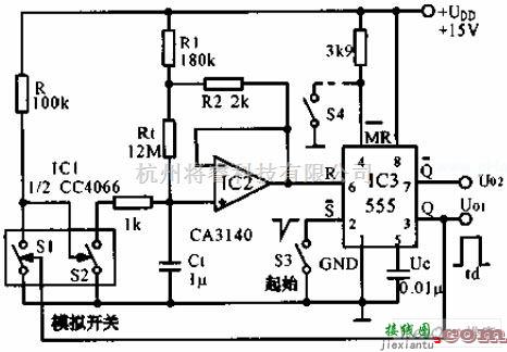 定时控制中的长延时电路图一  第1张