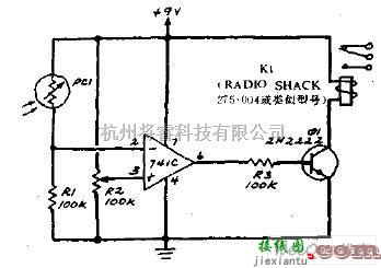 开关电路中的可调光检测开关电路图  第1张