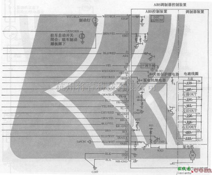 本田中的广州本田飞度轿车ABS电路图二  第1张