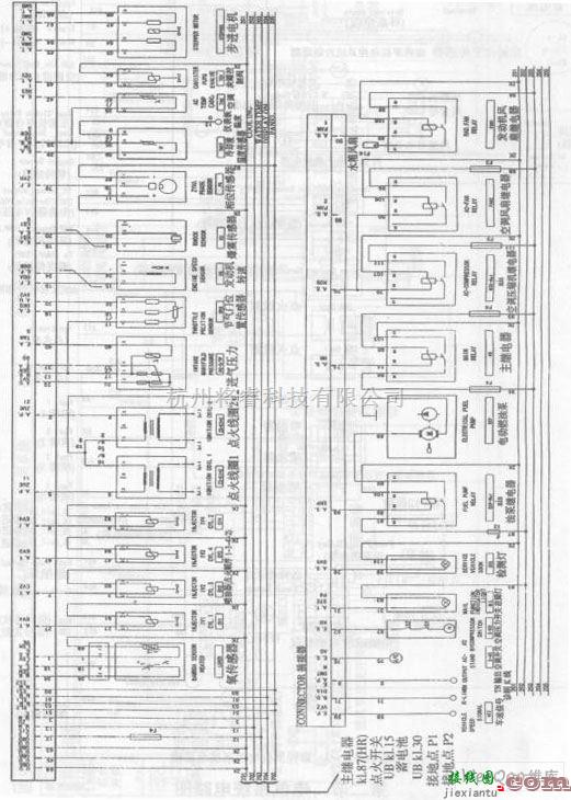 通用五菱中的通用五菱汽车联合电子电控系统电路图  第1张