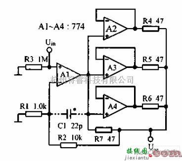 电流环放大中的同相复合直流放大器电路图  第1张