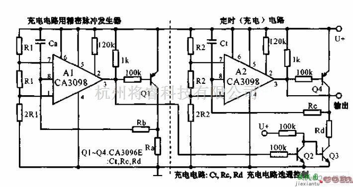 定时控制中的小电容长持续时间的定时器电路图  第1张