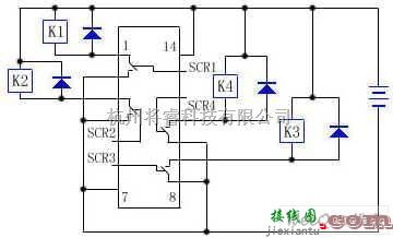 开关电路中的用模拟开关芯片直接驱动继电器电路图  第1张