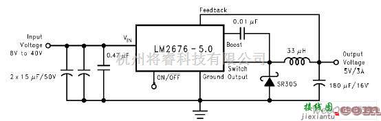 开关稳压电源中的5V,3A输出开关型稳压电源电路图  第1张