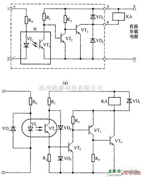 开关电路中的动合式光控交流开关电路图  第1张