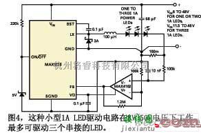 LED电路中的无需外部开关的大功率LED驱动电路图  第4张