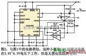 LED电路中的无需外部开关的大功率LED驱动电路图  第2张