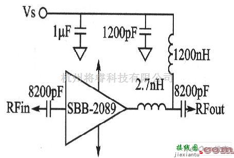 射频放大器中的射频发射功率放大电路图  第1张