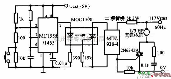 定时控制中的开关关断长延时电路图  第1张