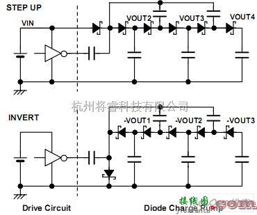 光敏二极管、三极管电路中的肖特基二极管组成的电荷泵多电压输出电路图  第1张