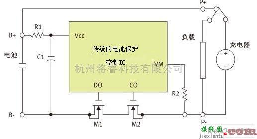 电源电路中的基于Xysemi XB4251A的锂电池保护电路图  第1张