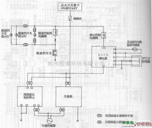 东风中的风神蓝鸟轿车自动变速器电路图一  第1张