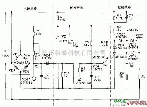 保护电路中的带自动复位功能的过压保护电路图  第1张