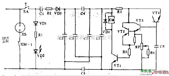 开关电路中的电子定时器开关电路图  第1张