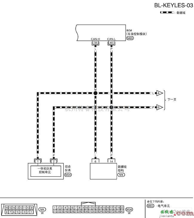 日产中的骐达-BL遥控车门系统电路图二  第1张