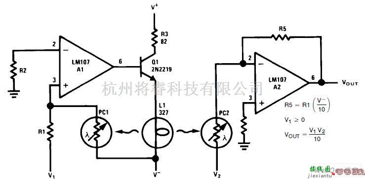 仪器仪表中的模拟乘法器电路图  第1张