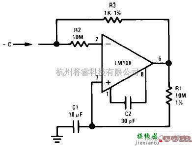 仪器仪表中的负电容乘法器电路图  第1张