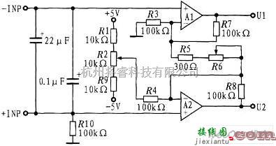 综合电路中的数据放大电路图  第1张