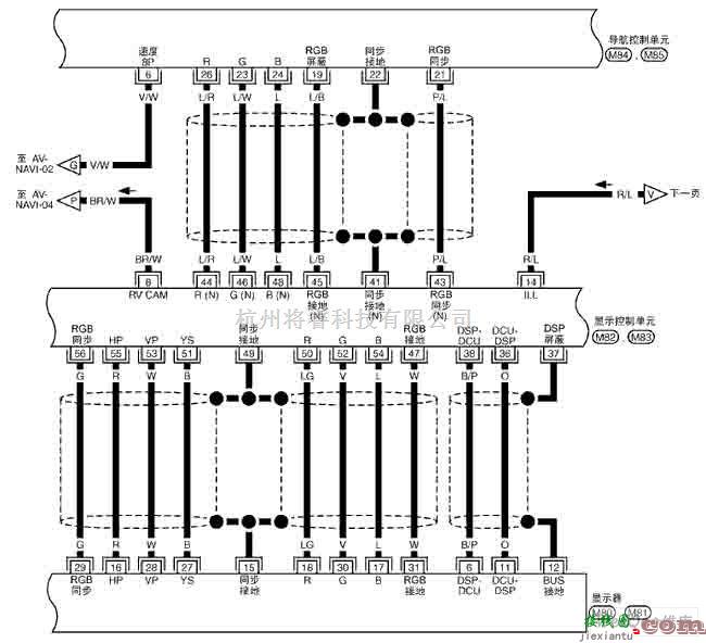 日产中的NISSAN新天籁导航系统电路图六  第1张
