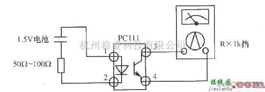 灯光控制中的光电耦合器的光电效应判电路图  第1张