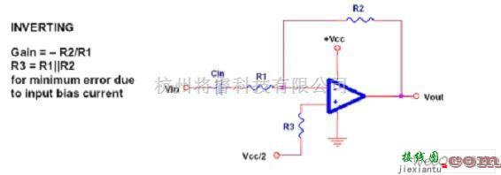 运算放大电路中的传统的运算放大器组成的反相衰减器电路图  第1张