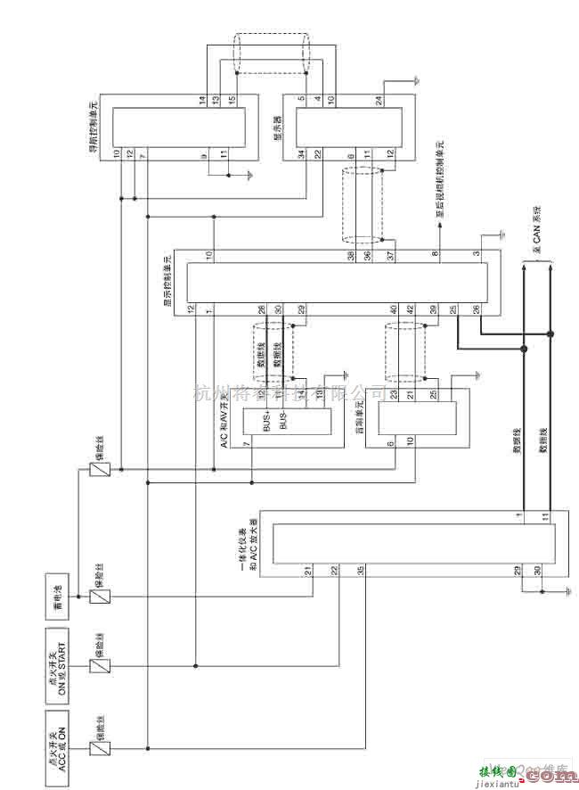 日产中的NISSAN新天籁导航系统电路图十  第1张