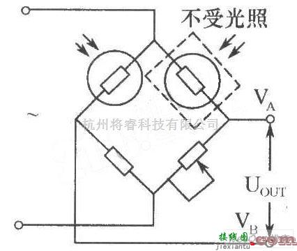 光敏电阻中的光敏电阻可组成桥式光电检测器电路图  第1张