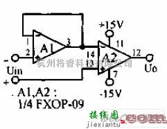 增益可调放大中的零漂移运算放大器电路图  第1张