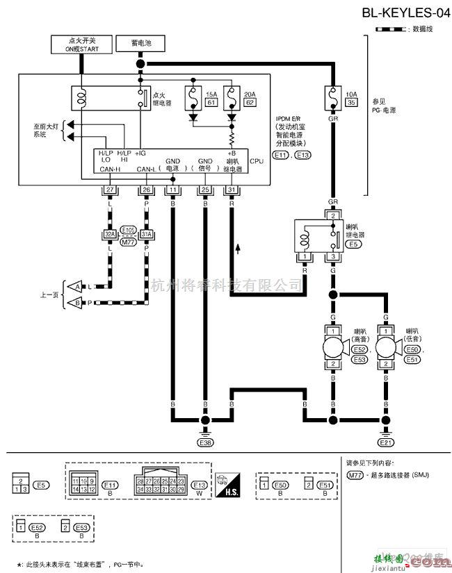 日产中的骐达-BL遥控车门系统电路图三  第1张