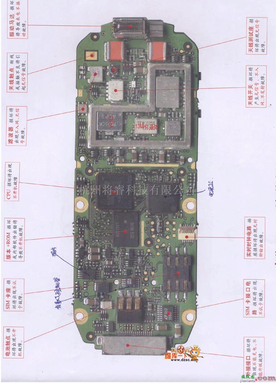 手机维修中的东信EL610手机故障维修电路图  第1张