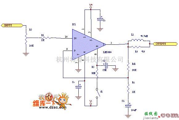 电子管功放中的用LM3886制作功放电路图  第1张