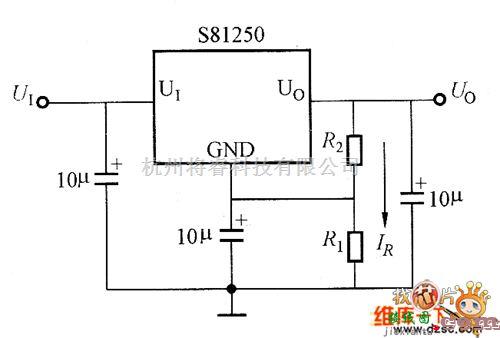 稳压电源中的S812／S802系列稳压器输出电压可调电路图  第1张