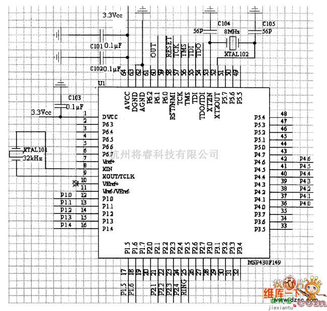 单片机制作中的单片机电路图  第1张