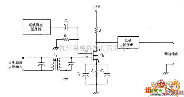 仪器仪表中的MOSFET乘积检波器电路图  第1张