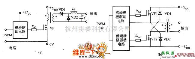 光栅电路/光放大器中的栅极基本驱动电路图  第1张