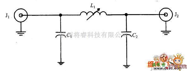 滤波器电路中的三个元件的Ⅱ型低通滤波器电路图  第1张