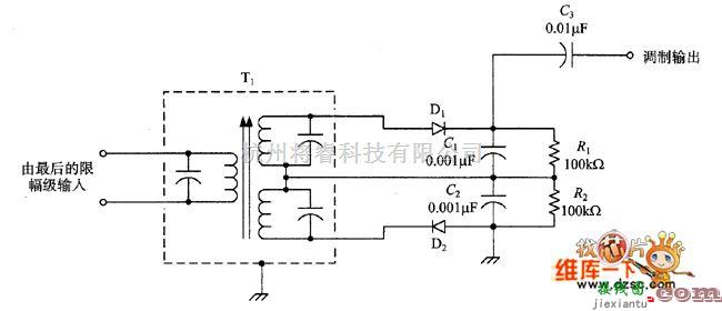 仪器仪表中的双调谐鉴频器电路图  第1张