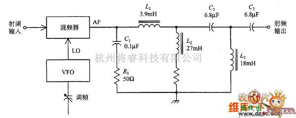 滤波器电路中的用于直接变频接收器的双工滤波器电路图  第1张