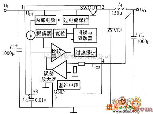 综合电路中的SI-8000S的内部等效电路图  第1张