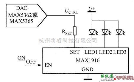 LED电路中的改变LED的正向电流来控制LED的调光电路图  第1张